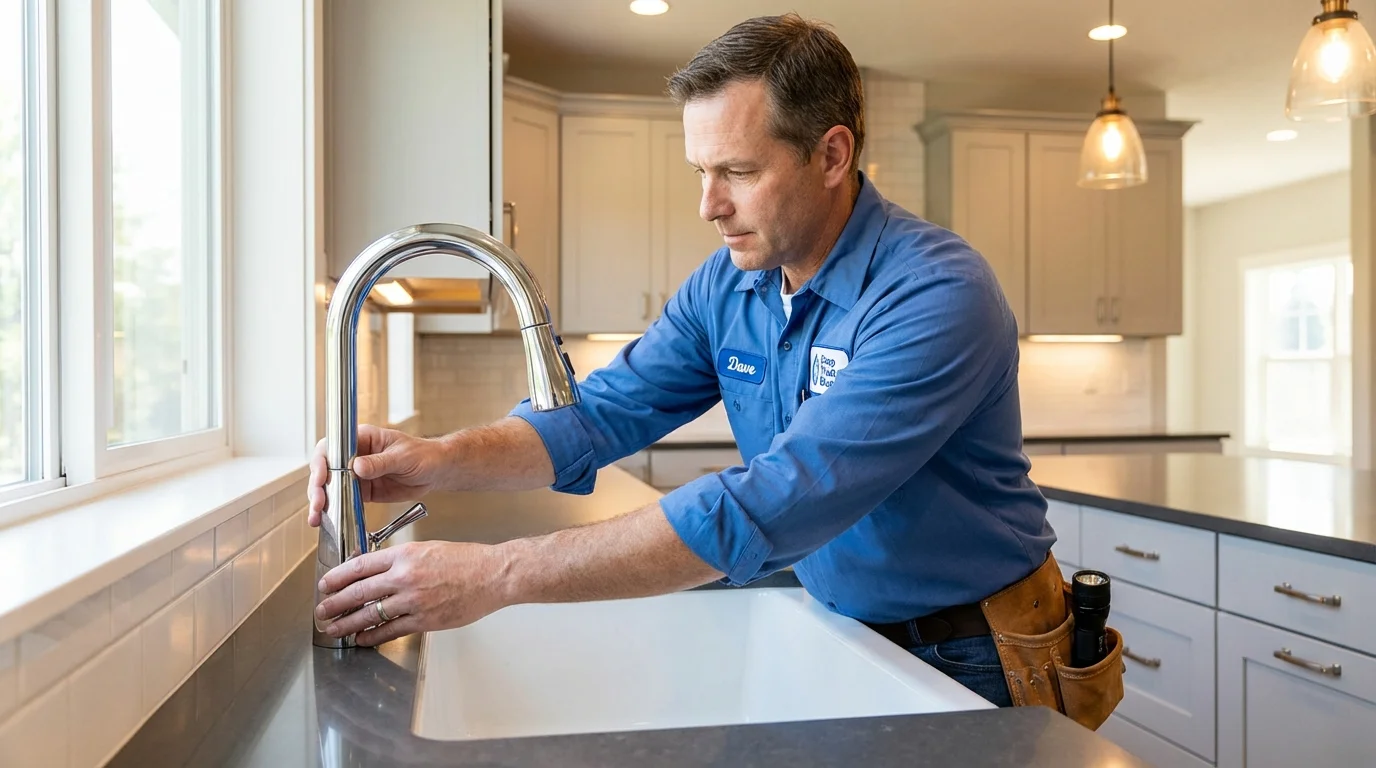 Kitchen faucet installation by Johns Plumbing LLC in Homosassa