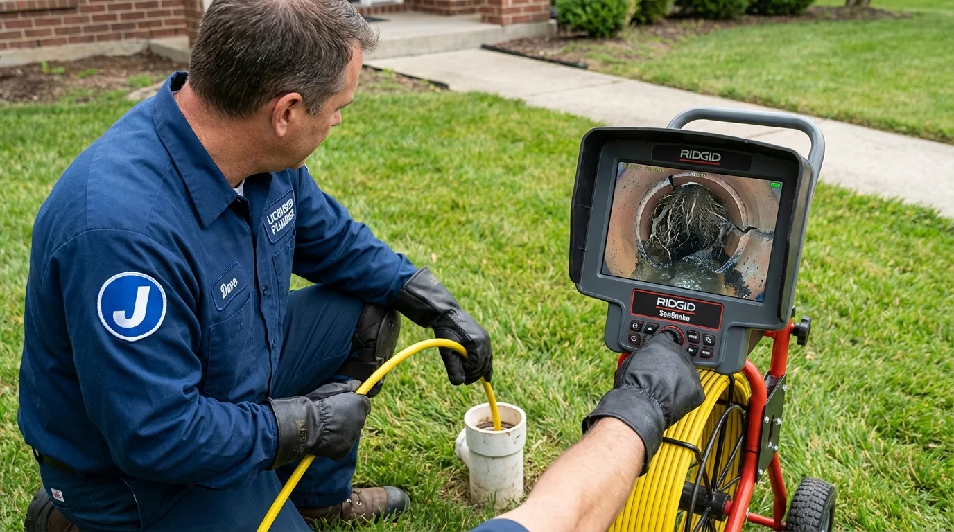 Sewer camera inspection being performed by Johns Plumbing LLC in Homosassa